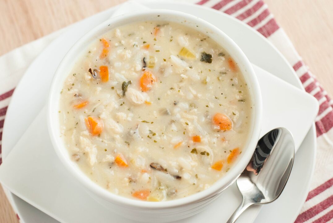 Soupe au lait de riz gastrite